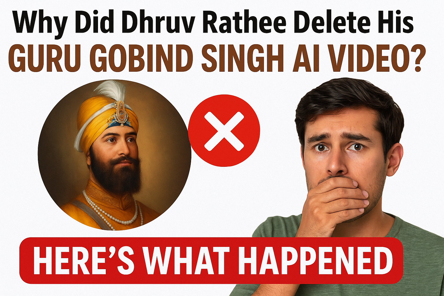 Why Did Dhruv Rathee Delete His Guru Gobind Singh AI Video? Here’s What Happened